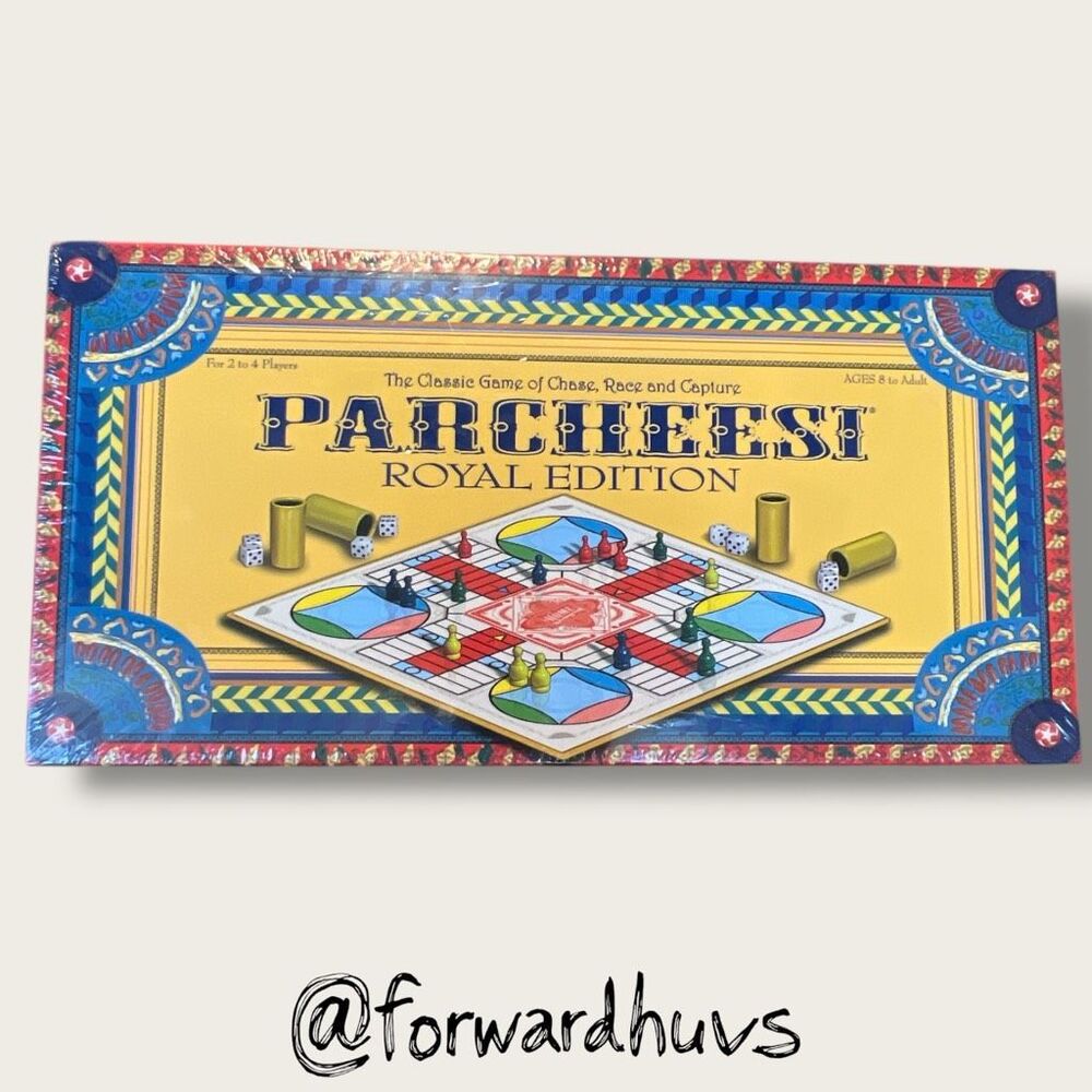 Parcheesi Royal Edition Board Game – New Sealed – Classic Chase & Capture